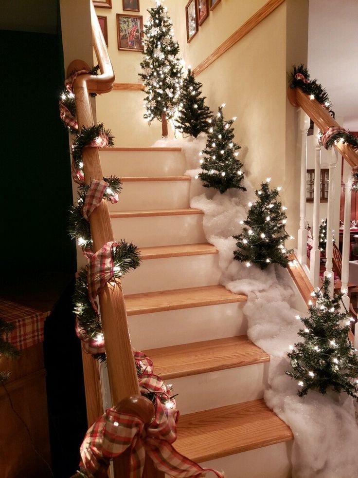 marches escalier mini sapin de noel 